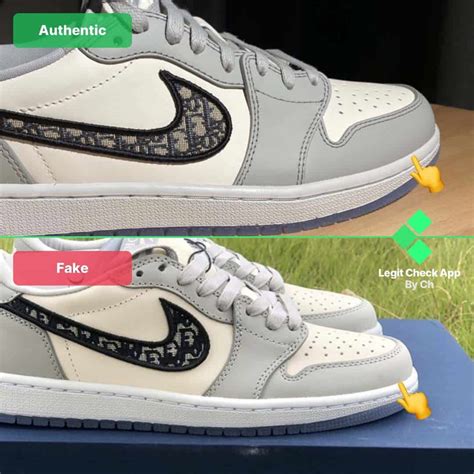 fake air dior vs real|air dior jordan 1 real deal.